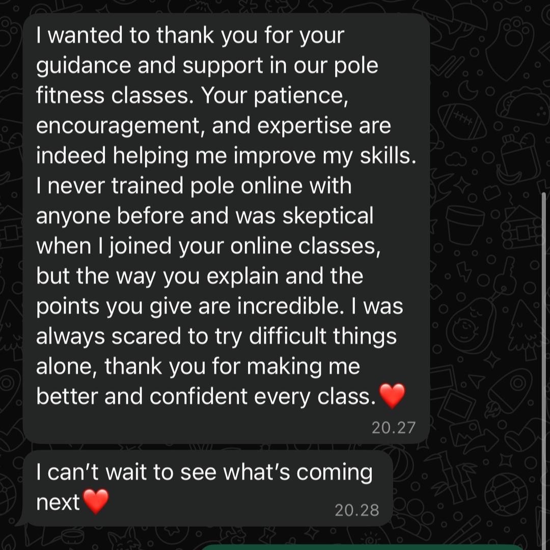 Student review screenshot